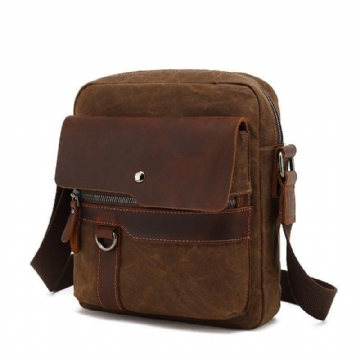 Messenger Bag Aus Canvas Umhängetasche Für Herren