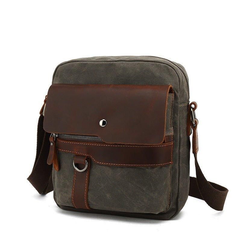 Messenger Bag Aus Canvas Umhängetasche Für Herren