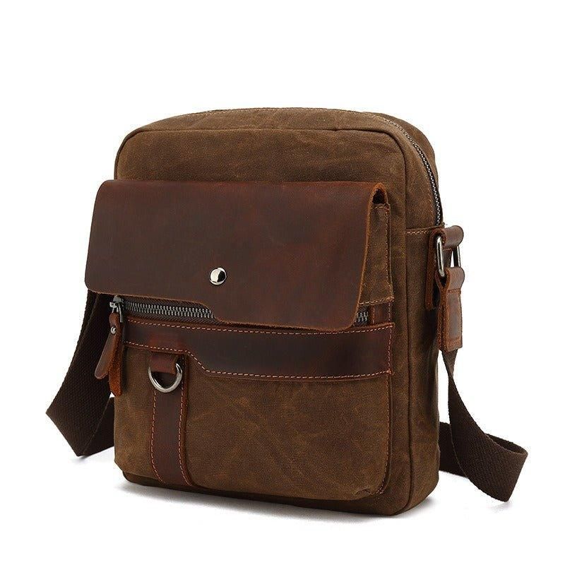 Messenger Bag Aus Canvas Umhängetasche Für Herren