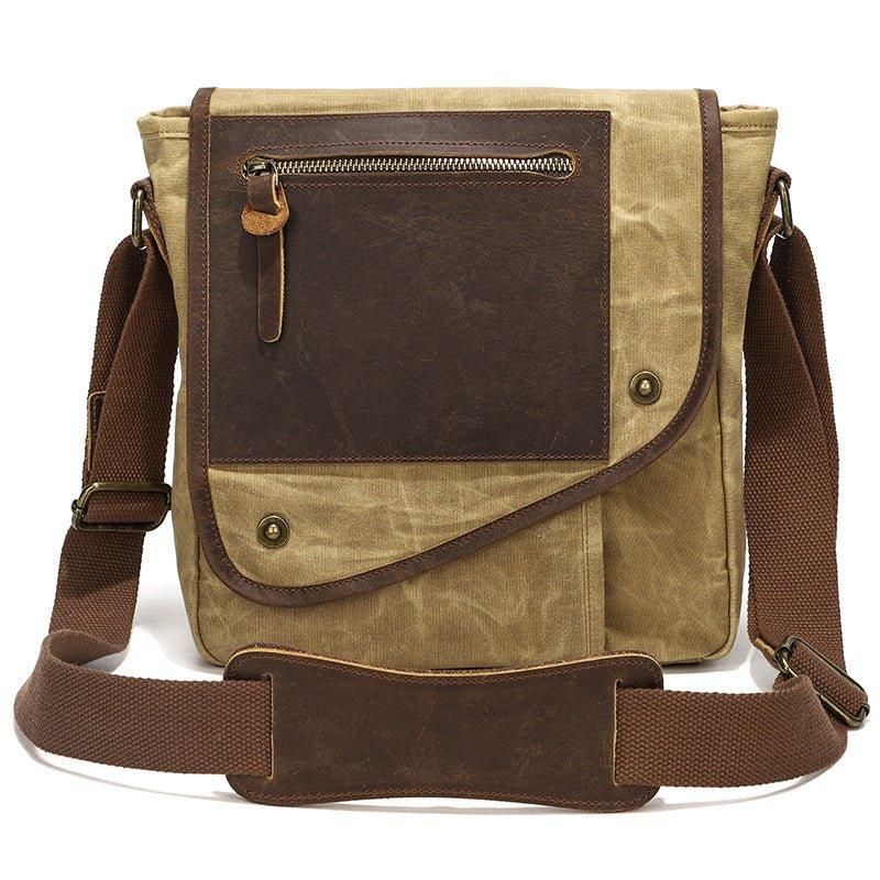 Messenger Bag Aus Gewachstem Canvas