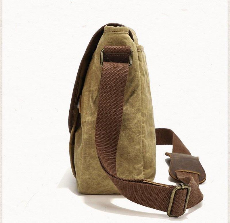 Messenger Bag Aus Gewachstem Canvas