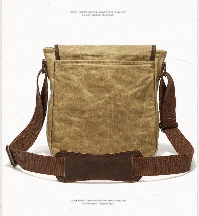 Messenger Bag Aus Gewachstem Canvas