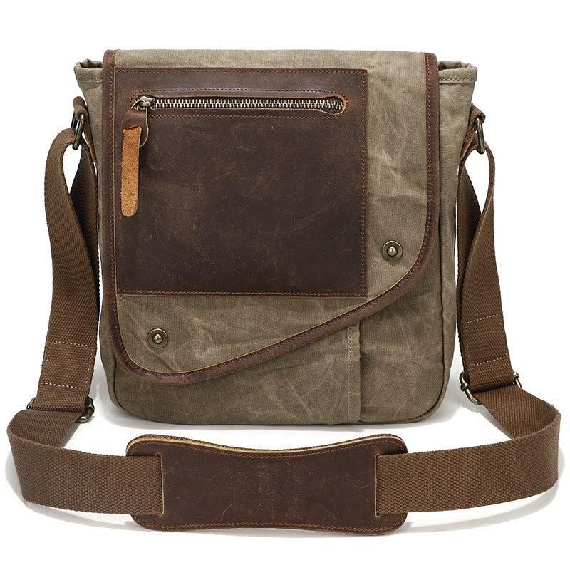 Messenger Bag Aus Gewachstem Canvas