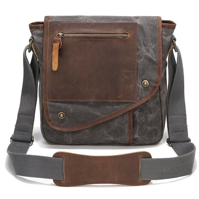 Messenger Bag Aus Gewachstem Canvas