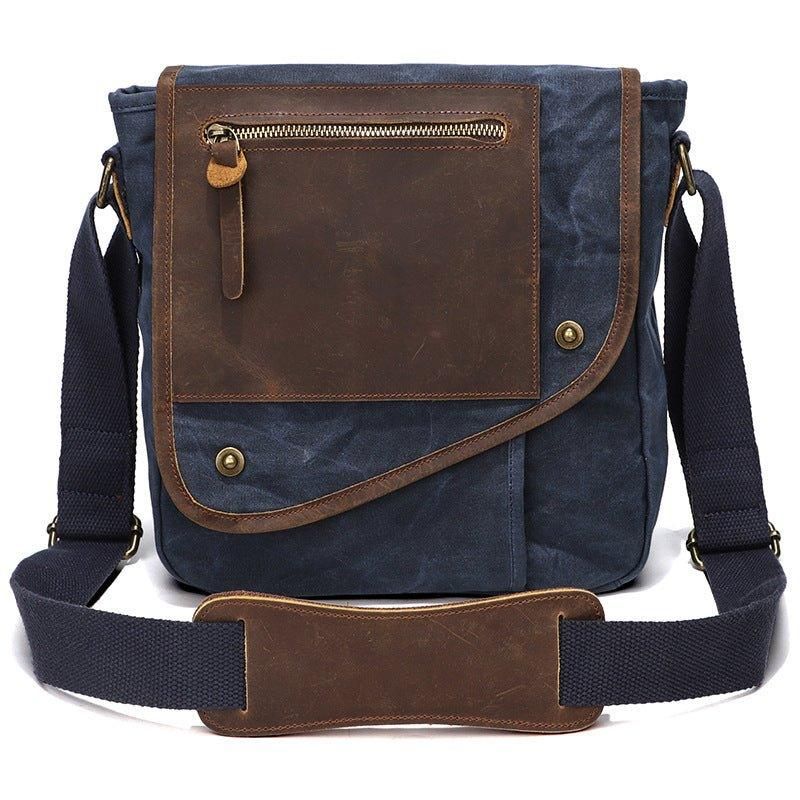 Messenger Bag Aus Gewachstem Canvas