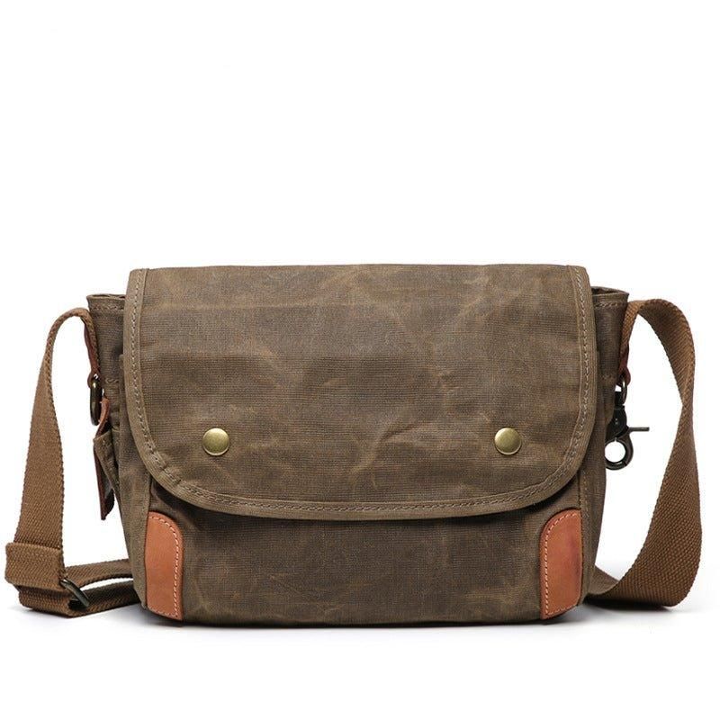 Messenger Bag Aus Gewachstem Canvas Für Herren