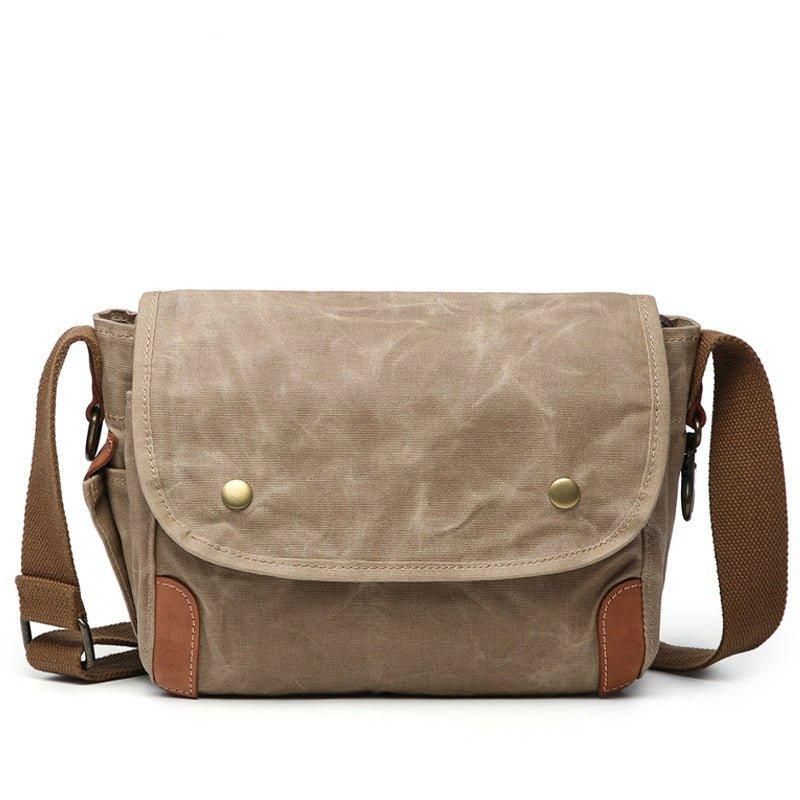 Messenger Bag Aus Gewachstem Canvas Für Herren