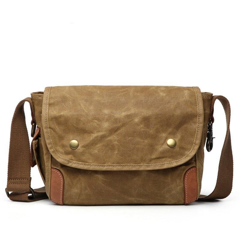 Messenger Bag Aus Gewachstem Canvas Für Herren