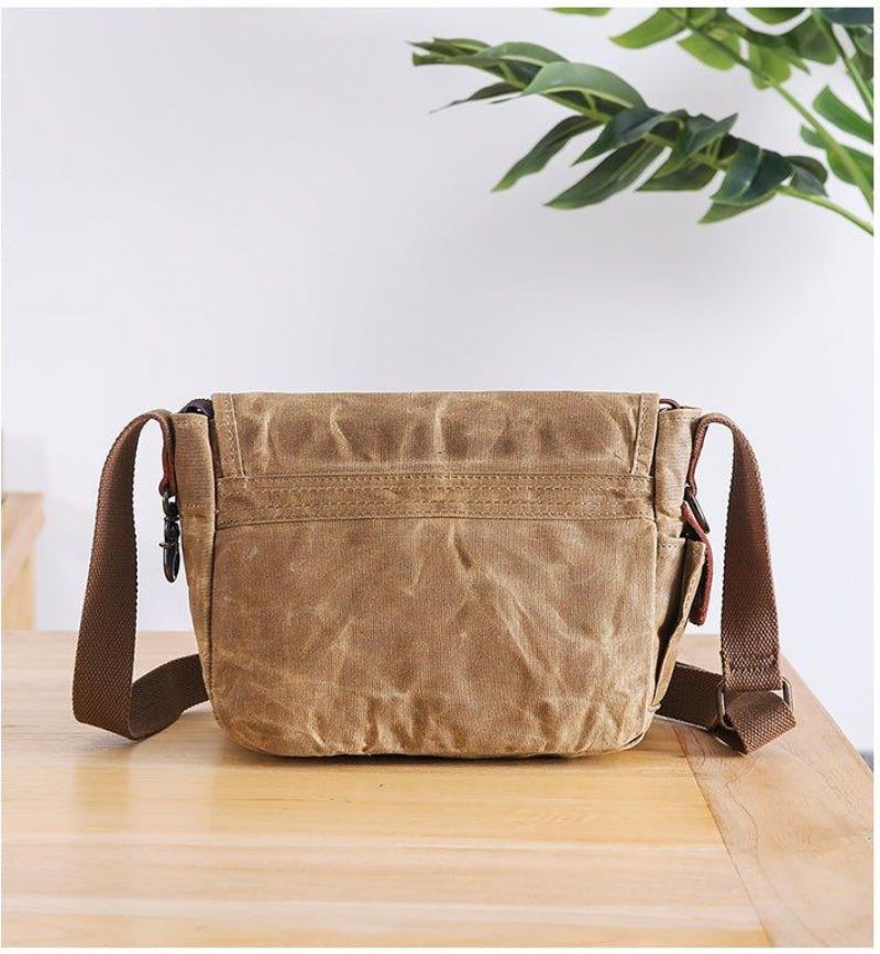 Messenger Bag Aus Gewachstem Canvas Für Herren