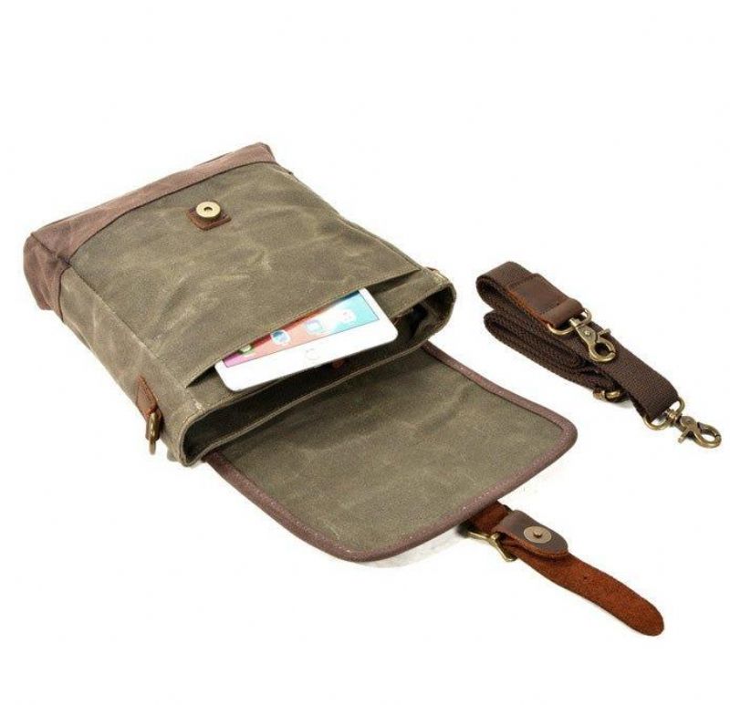 Messenger-tasche Aus Canvas Im Crossbody-stil Vintage