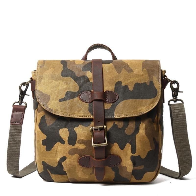 Militär-messenger Bag Aus Canvas Umhängetasche Für Herren