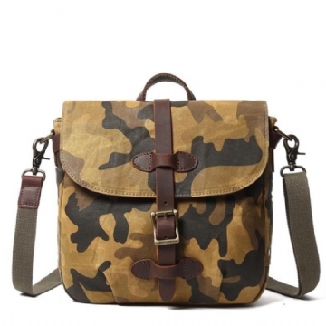 Militär-messenger Bag Aus Canvas Umhängetasche Für Herren