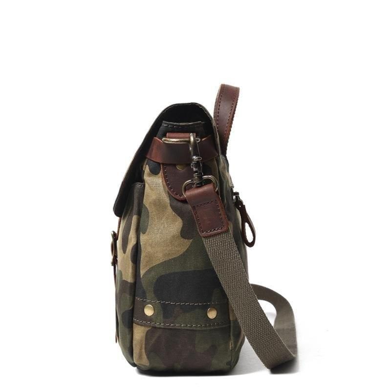 Militär-messenger Bag Aus Canvas Umhängetasche Für Herren