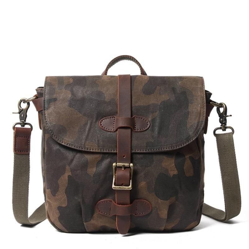 Militär-messenger Bag Aus Canvas Umhängetasche Für Herren