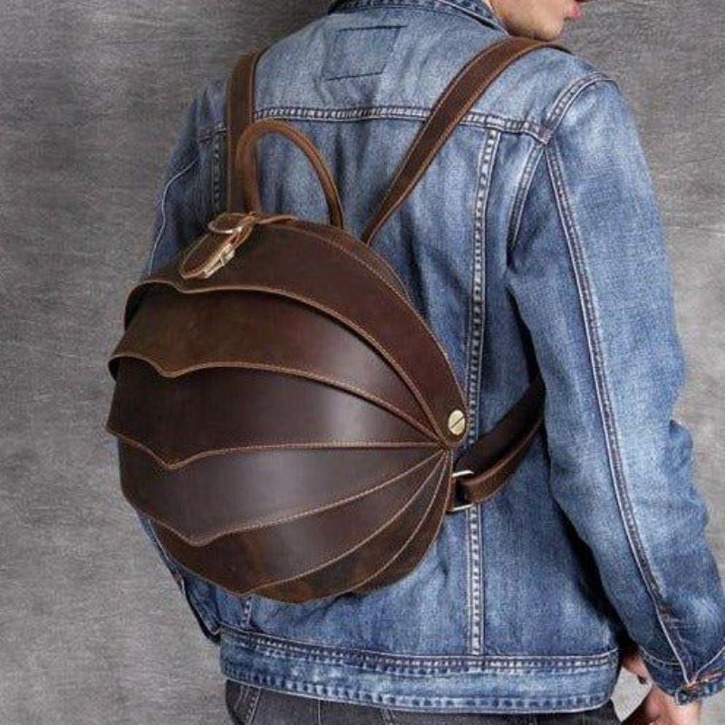 Pangolin Vintage Lederrucksack Für Herren