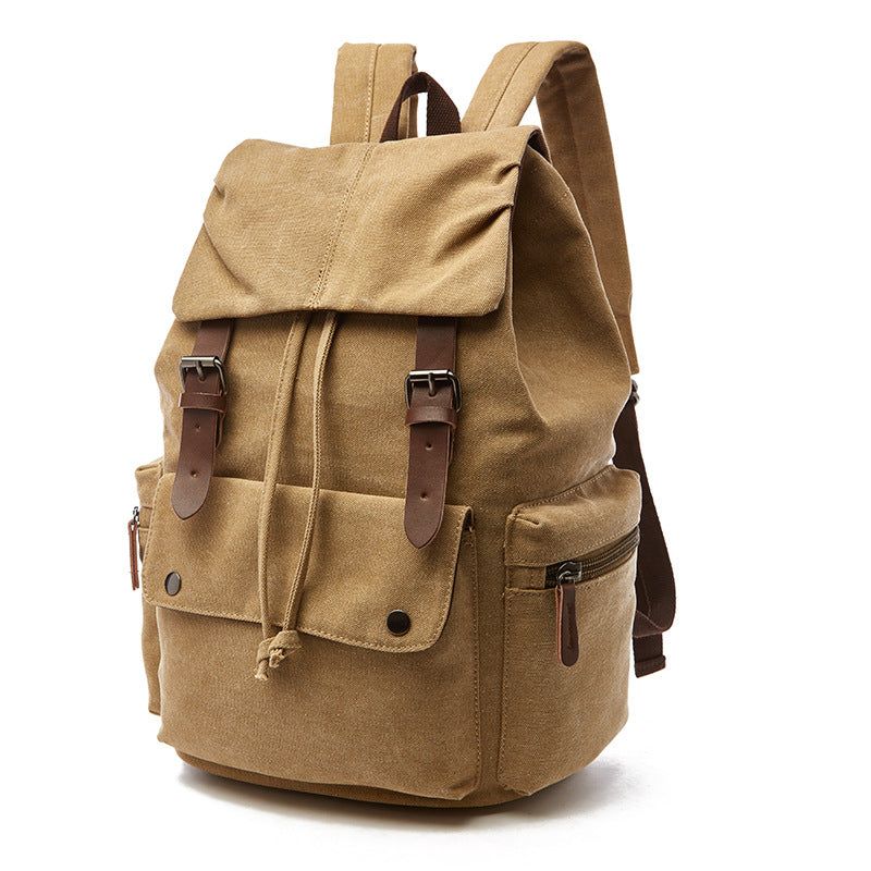 Reise- Und Schul-baumwoll-canvas-rucksack Für Laptop