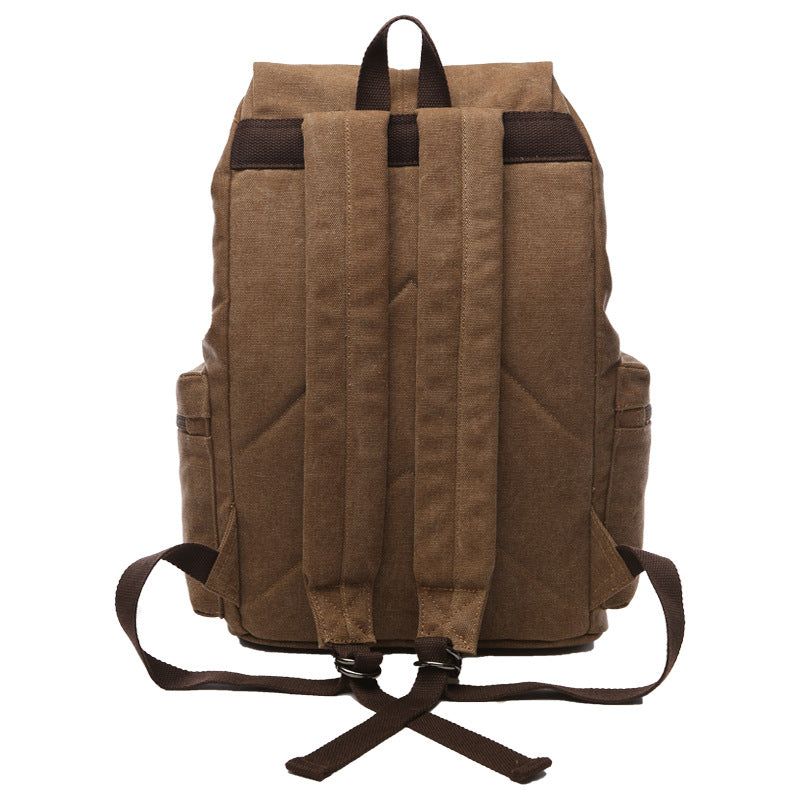 Reise- Und Schul-baumwoll-canvas-rucksack Für Laptop