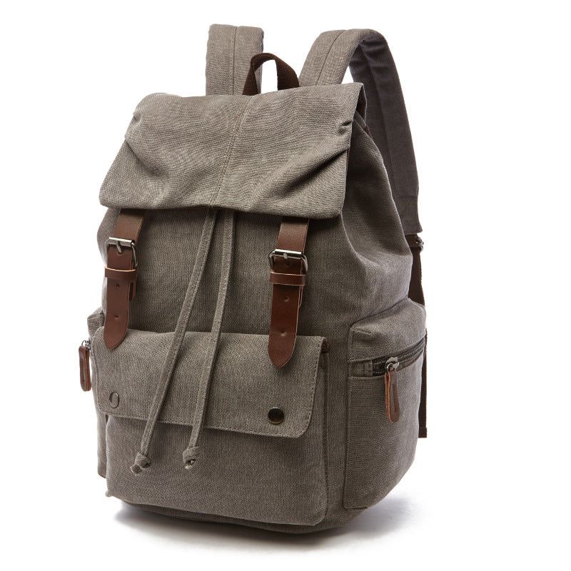 Reise- Und Schul-baumwoll-canvas-rucksack Für Laptop