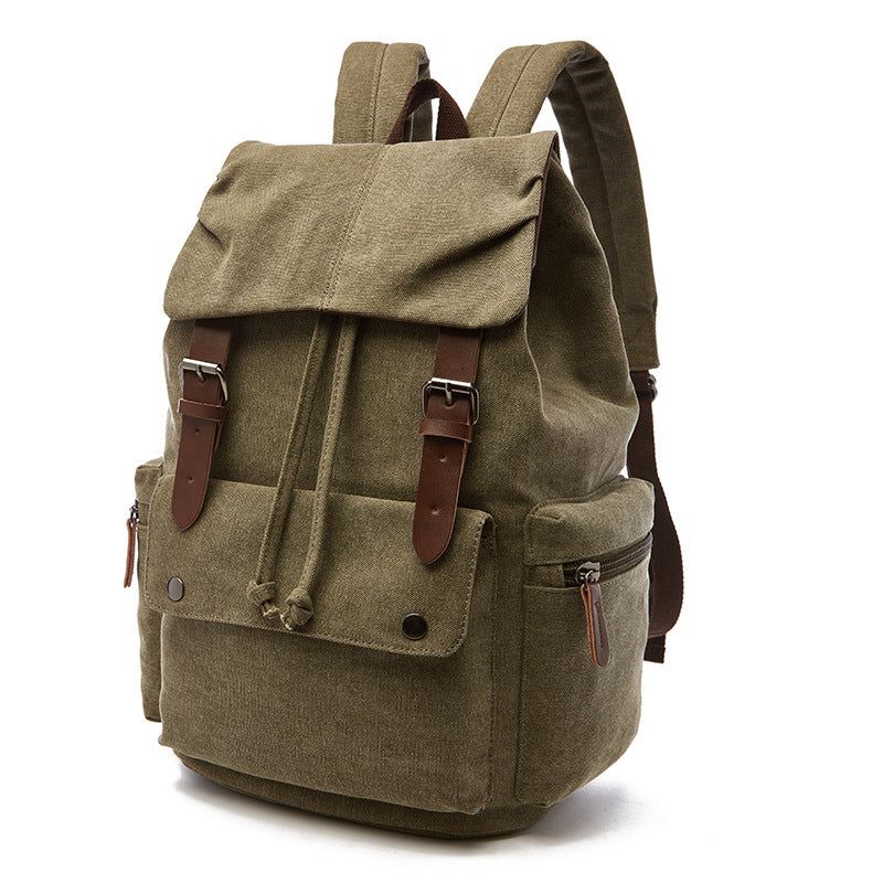 Reise- Und Schul-baumwoll-canvas-rucksack Für Laptop