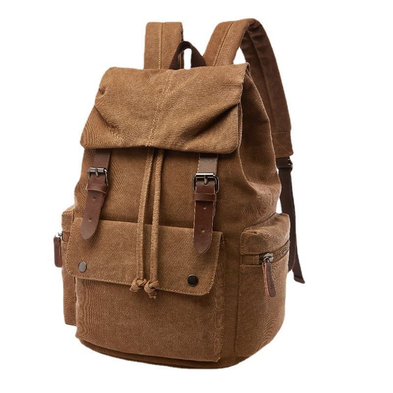 Reise- Und Schul-baumwoll-canvas-rucksack Für Laptop