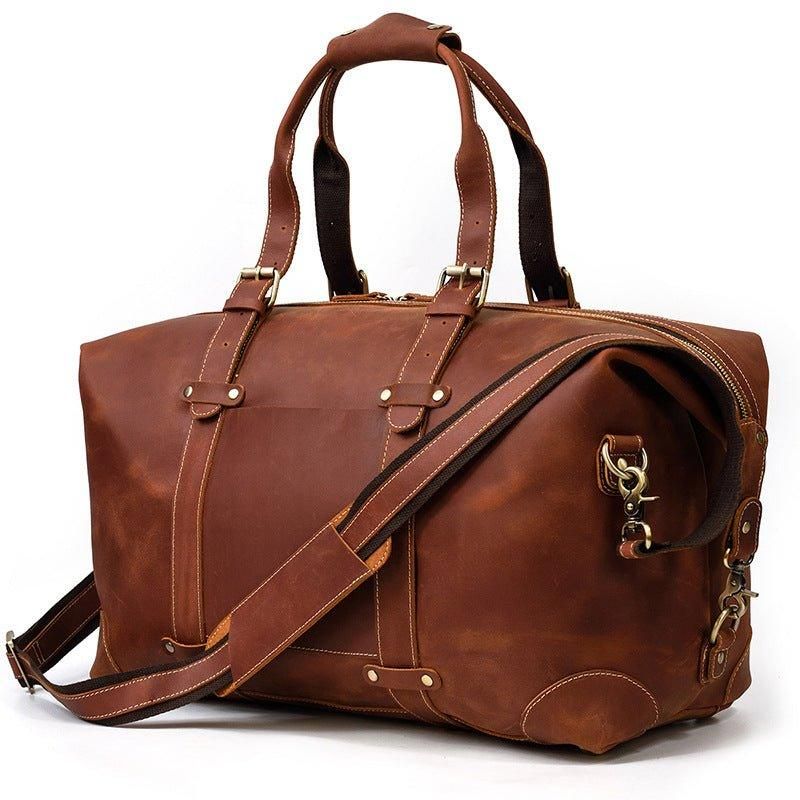 Reisetasche Aus Rindsleder Im Vintage-stil