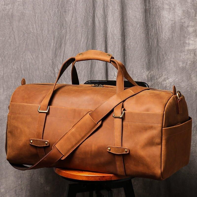 Reisetasche Aus Vintage-leder Für Herren