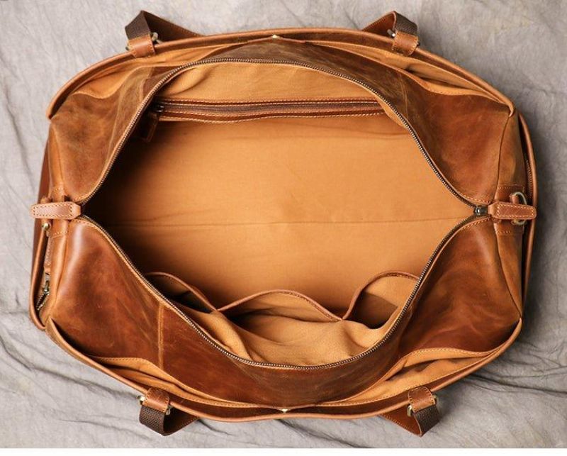 Reisetasche Aus Vintage-leder Für Herren