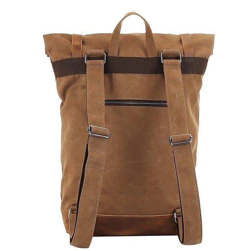 Rolltop-rucksack Aus Canvas