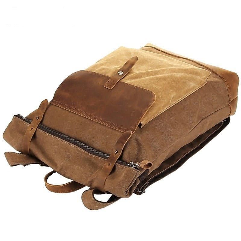 Rolltop-rucksack Aus Canvas