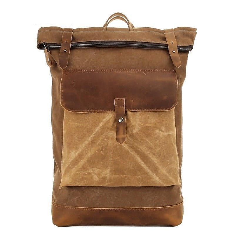 Rolltop-rucksack Aus Canvas