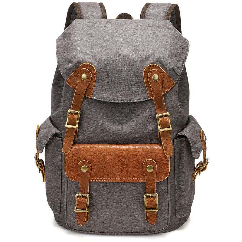 Rucksack Aus Gewachstem Canvas Im Vintage-stil Für Reisen Freien Herren