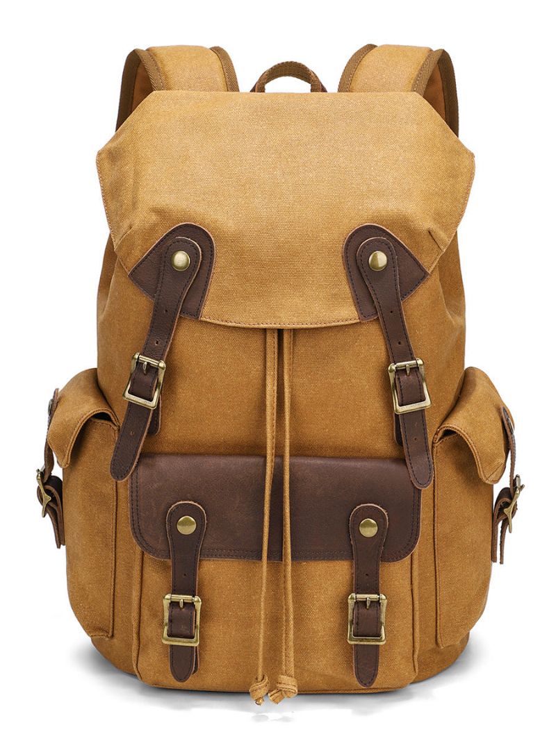 Rucksack Aus Gewachstem Canvas Im Vintage-stil Für Reisen Freien Herren