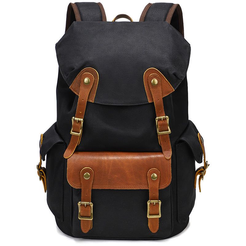 Rucksack Aus Gewachstem Canvas Im Vintage-stil Für Reisen Freien Herren