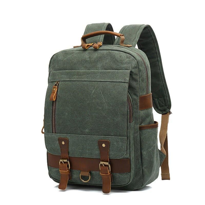 Rucksack Aus Gewachstem Canvas Vintage-rucksack