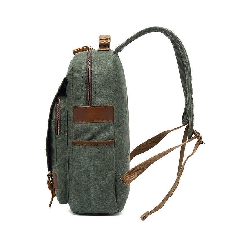 Rucksack Aus Gewachstem Canvas Vintage-rucksack