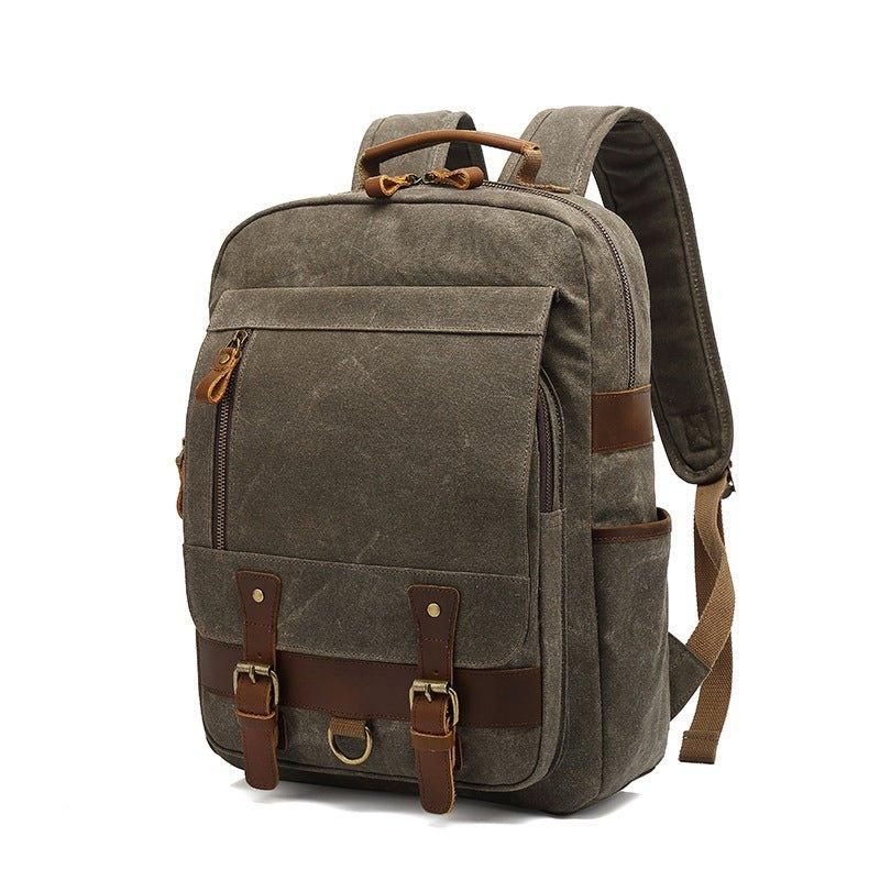 Rucksack Aus Gewachstem Canvas Vintage-rucksack