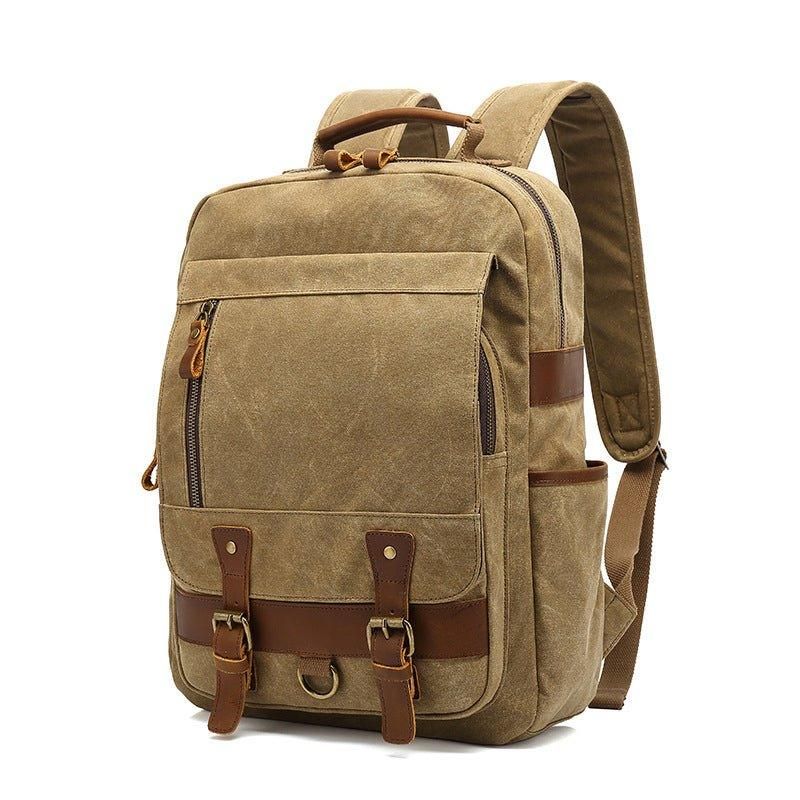 Rucksack Aus Gewachstem Canvas Vintage-rucksack