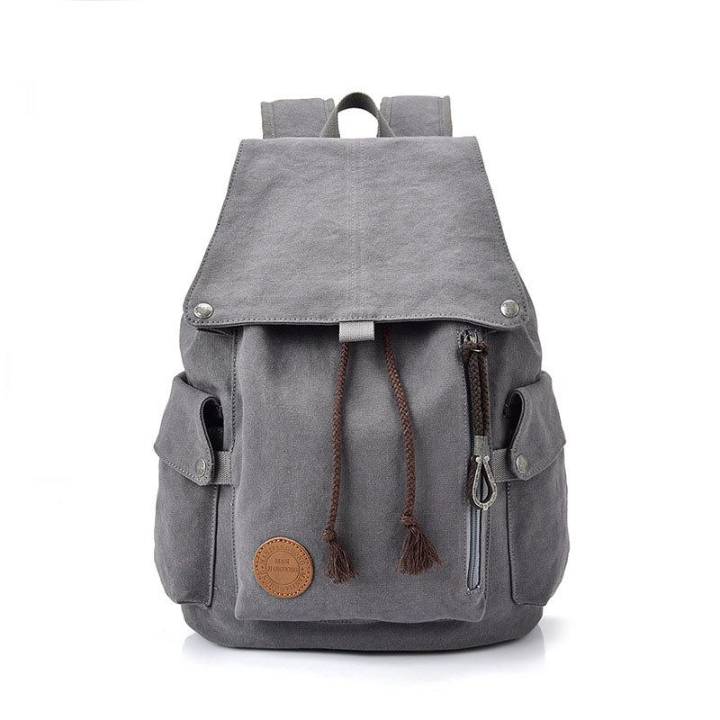 Schulrucksack Aus Baumwoll-canvas Für Laptop