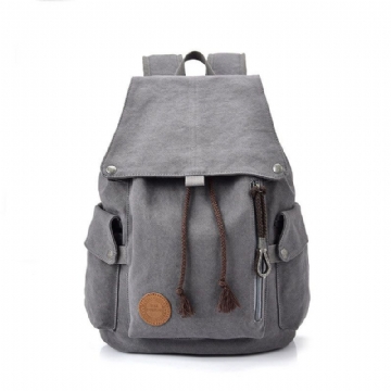 Schulrucksack Aus Baumwoll-canvas Für Laptop