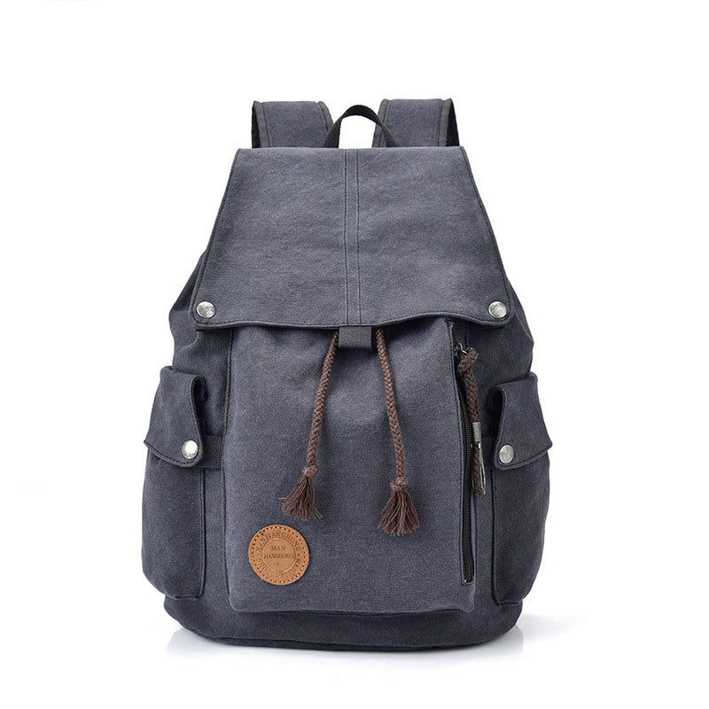 Schulrucksack Aus Baumwoll-canvas Für Laptop