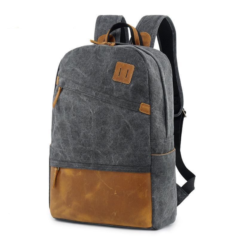 Schulrucksack Aus Canvas Für Herren 14-zoll-laptoptasche