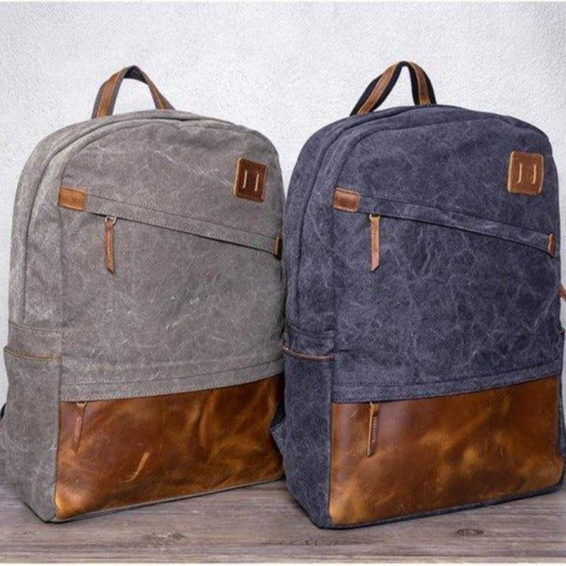 Schulrucksack Aus Canvas Für Herren 14-zoll-laptoptasche