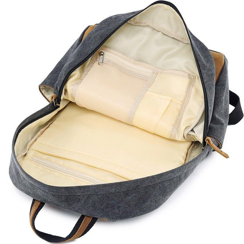 Schulrucksack Aus Canvas Für Herren 14-zoll-laptoptasche