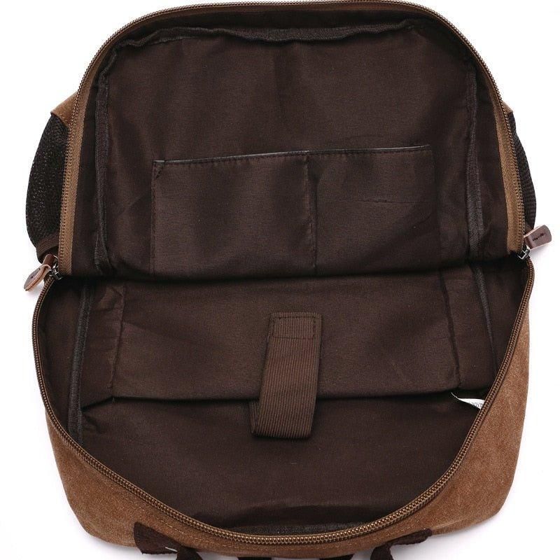 Schulrucksack Vintage-laptoprucksack Aus Canvas