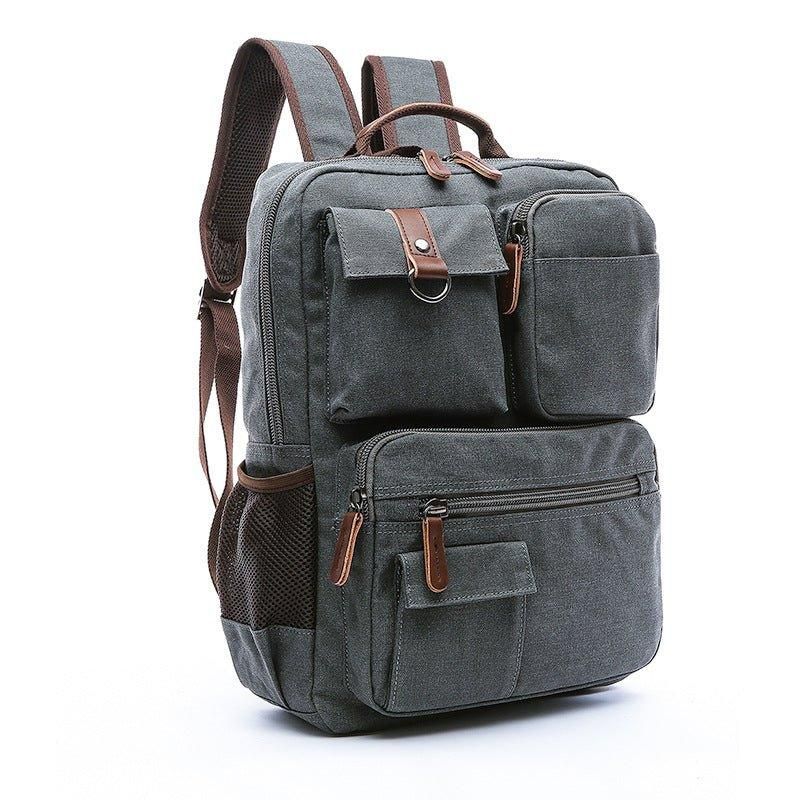 Schulrucksack Vintage-laptoprucksack Aus Canvas