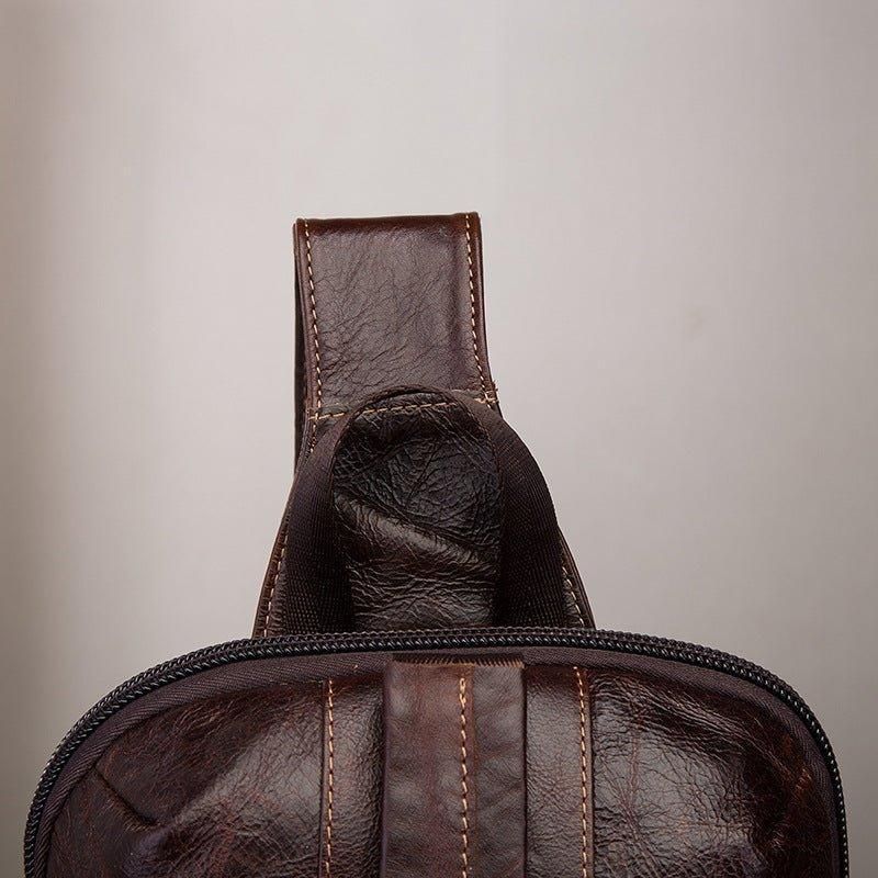 Schultertasche Aus Echtem Leder Im Vintage-stil