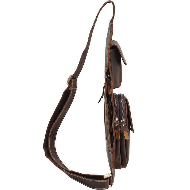 Sling Bag Für Herren Aus Crazy Horse Leder