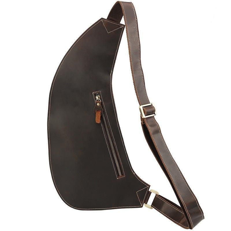 Sling Bag Für Herren Aus Crazy Horse Leder