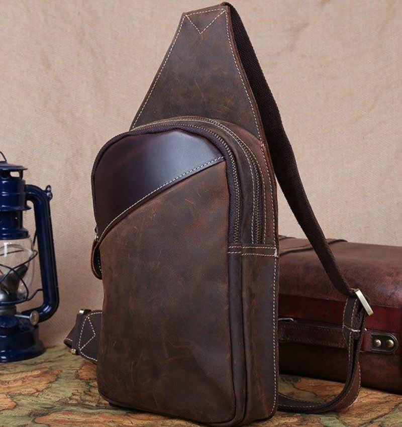 Sling Rucksack Aus Leder