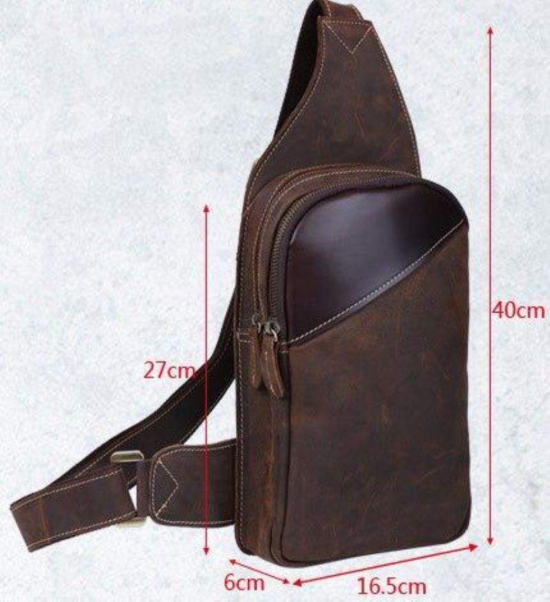 Sling Rucksack Aus Leder